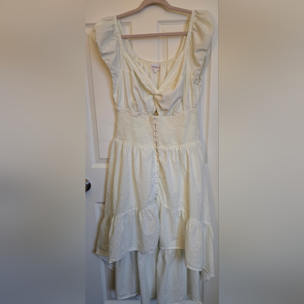 Shyanne Cream Button-Front Dress